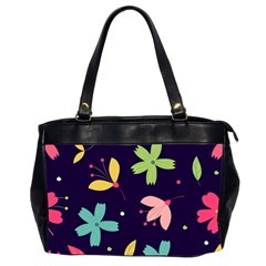 Colorful Floral Oversize Office Handbag (2 Sides)