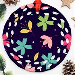 Colorful Floral Ornament (Round Filigree) Front