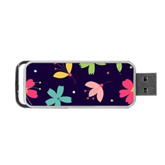 Colorful Floral Portable Usb Flash (two Sides) by hanggaravicky2