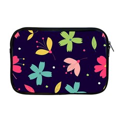 Colorful Floral Apple Macbook Pro 17  Zipper Case by hanggaravicky2