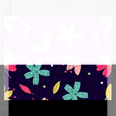 Colorful Floral Rectangular Jigsaw Puzzl