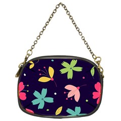 Colorful Floral Chain Purse (two Sides)