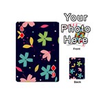 Colorful Floral Playing Cards 54 Designs (Mini) Front - Diamond6