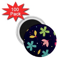 Colorful Floral 1 75  Magnets (100 Pack) 