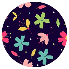 Colorful Floral Round Trivet