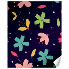 Colorful Floral Canvas 11  X 14  by hanggaravicky2