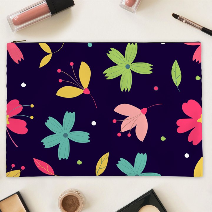 Colorful Floral Cosmetic Bag (XXL)