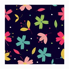 Colorful Floral Medium Glasses Cloth (2 Sides) by hanggaravicky2