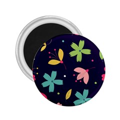 Colorful Floral 2 25  Magnets