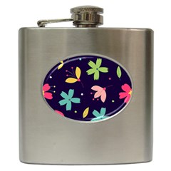 Colorful Floral Hip Flask (6 Oz) by hanggaravicky2