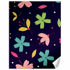 Colorful Floral Canvas 18  X 24  by hanggaravicky2