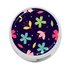 Colorful Floral 4-port Usb Hub (one Side) by hanggaravicky2