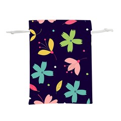 Colorful Floral Lightweight Drawstring Pouch (l) by hanggaravicky2