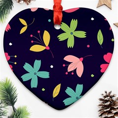 Colorful Floral Ornament (heart)