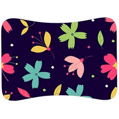 Colorful Floral Velour Seat Head Rest Cushion by hanggaravicky2