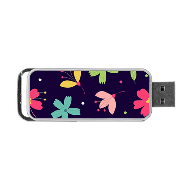 Colorful Floral Portable USB Flash (Two Sides)