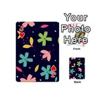 Colorful Floral Playing Cards 54 Designs (Mini) Front - HeartJ