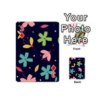 Colorful Floral Playing Cards 54 Designs (Mini) Front - Diamond3