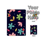 Colorful Floral Playing Cards 54 Designs (Mini) Front - Diamond7