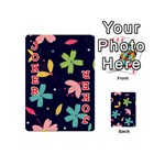 Colorful Floral Playing Cards 54 Designs (Mini) Front - Joker2