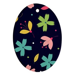 Colorful Floral Ornament (oval) by hanggaravicky2