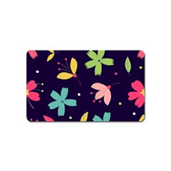 Colorful Floral Magnet (name Card) by hanggaravicky2