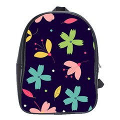 Colorful Floral School Bag (large)