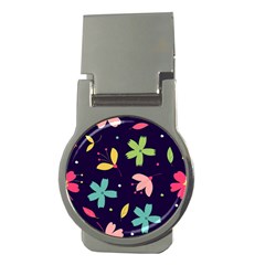 Colorful Floral Money Clips (round) 