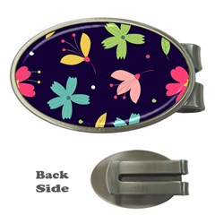 Colorful Floral Money Clips (oval)  by hanggaravicky2