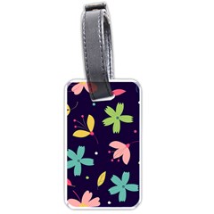 Colorful Floral Luggage Tag (one Side)