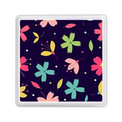 Colorful Floral Memory Card Reader (square) by hanggaravicky2