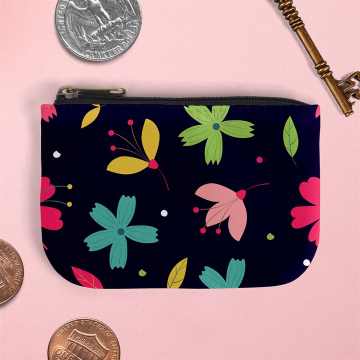 Colorful Floral Mini Coin Purse