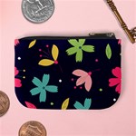 Colorful Floral Mini Coin Purse Back