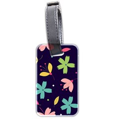 Colorful Floral Luggage Tag (two Sides) by hanggaravicky2