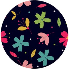 Colorful Floral Uv Print Round Tile Coaster by hanggaravicky2