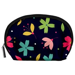 Colorful Floral Accessory Pouch (large)