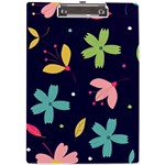 Colorful Floral A4 Clipboard Front