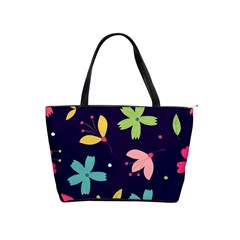 Colorful Floral Classic Shoulder Handbag