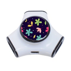 Colorful Floral 3-port Usb Hub by hanggaravicky2