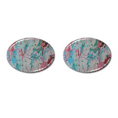 Splash Splosh  Cufflinks (oval) by Hayleyboop