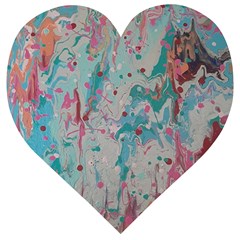 Splash Splosh  Wooden Puzzle Heart by Hayleyboop