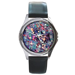 Splodge Round Metal Watch by Hayleyboop