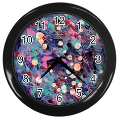 Splodge Wall Clock (black) by Hayleyboop