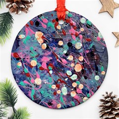 Splodge Round Ornament (two Sides) by Hayleyboop