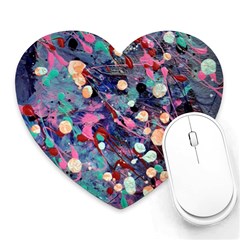 Splodge Heart Mousepads by Hayleyboop