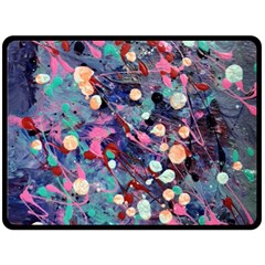 Splodge Fleece Blanket (large)  by Hayleyboop