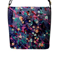 Splodge Flap Closure Messenger Bag (l) by Hayleyboop