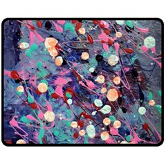 Splodge Double Sided Fleece Blanket (medium)  by Hayleyboop