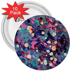 Splodge 3  Buttons (10 Pack)  by Hayleyboop