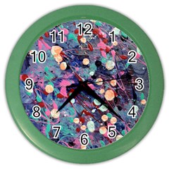 Splodge Color Wall Clock by Hayleyboop